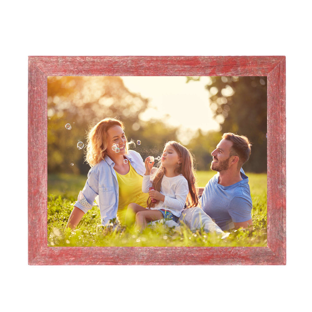 LuxxHomes  12X18  Rustic Red Picture Frame