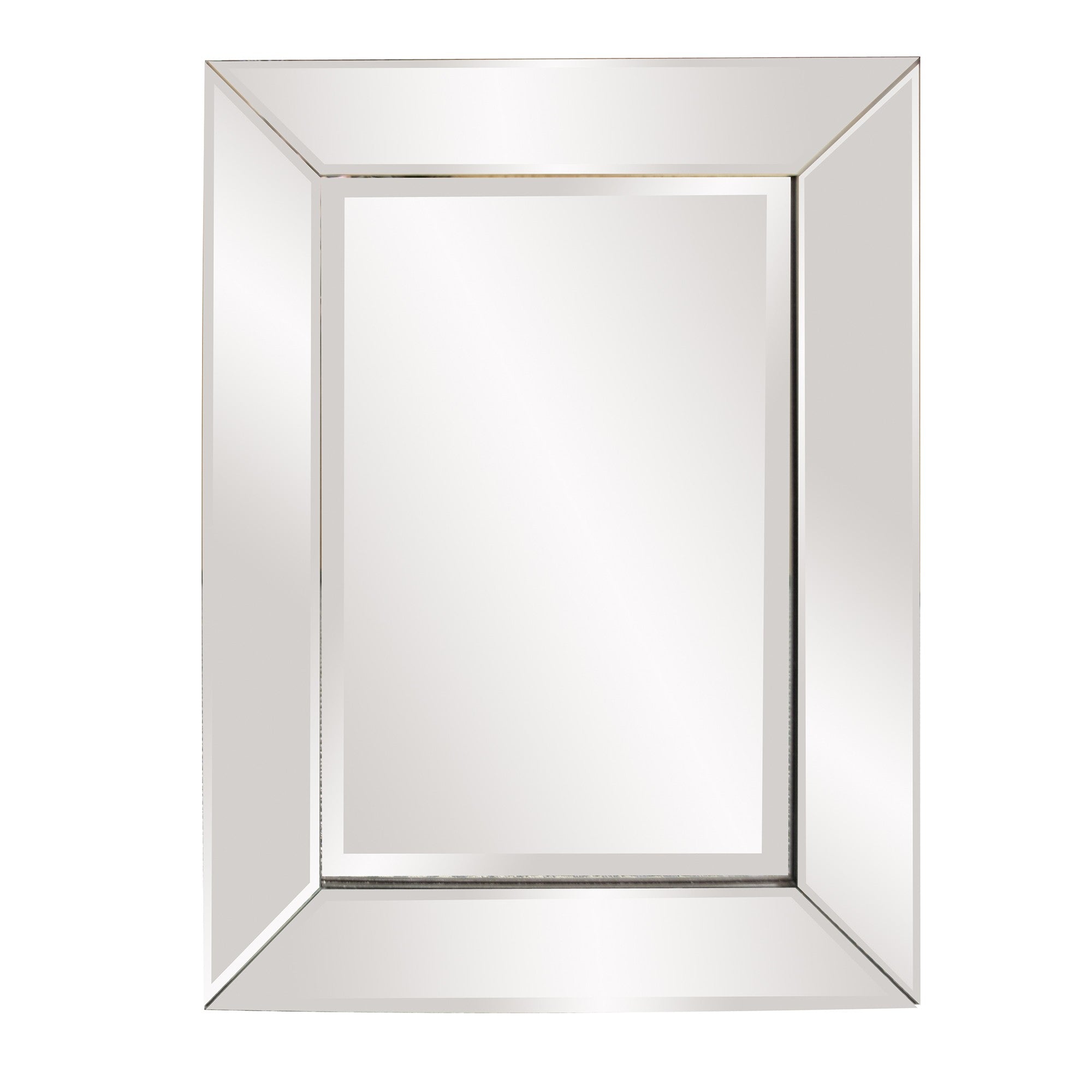 24" Clear Beveled Edge Frame Accent Mirror