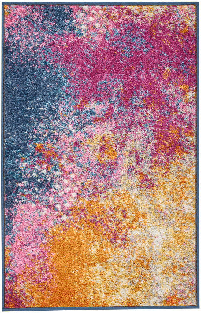 10' Sunset Abstract Power Loom Runner Rug