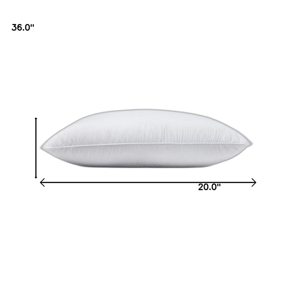 LuxxHomes  Lux Sateen Down Alternative King Size Firm Pillow