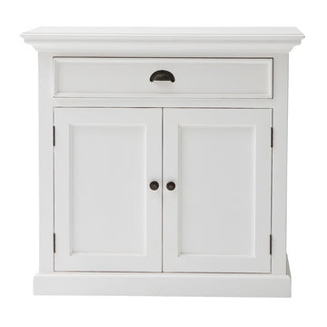 35" White Two Door Accent Cabinet