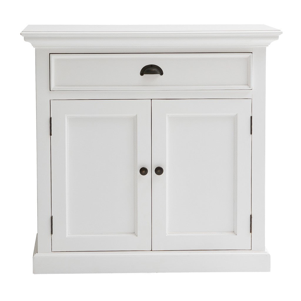 35" White Two Door Accent Cabinet