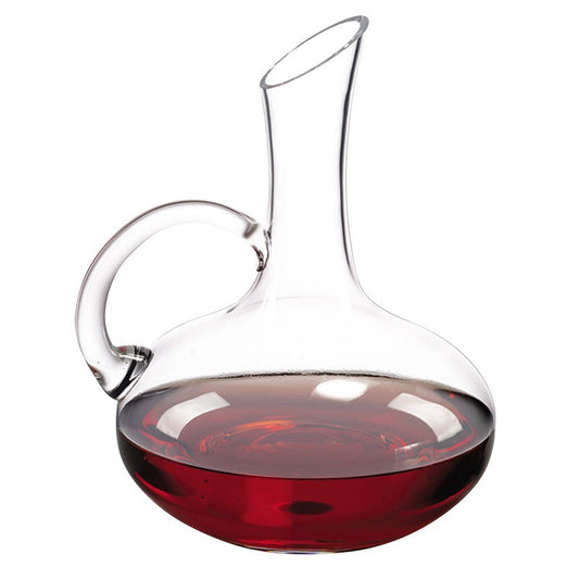 LuxxHomes  Genie Mouth Blown Lead Free Crystal Wine Carafe