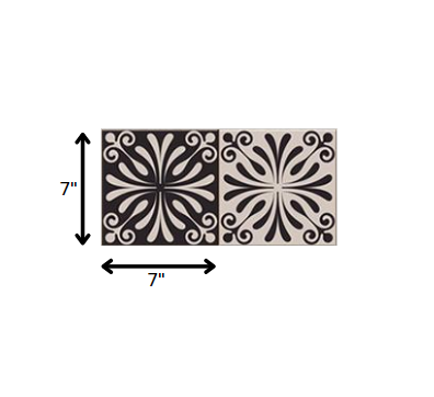 LuxxHomes  4" X 4" Cinnamon Swirl Peel And Stick Removable Tiles