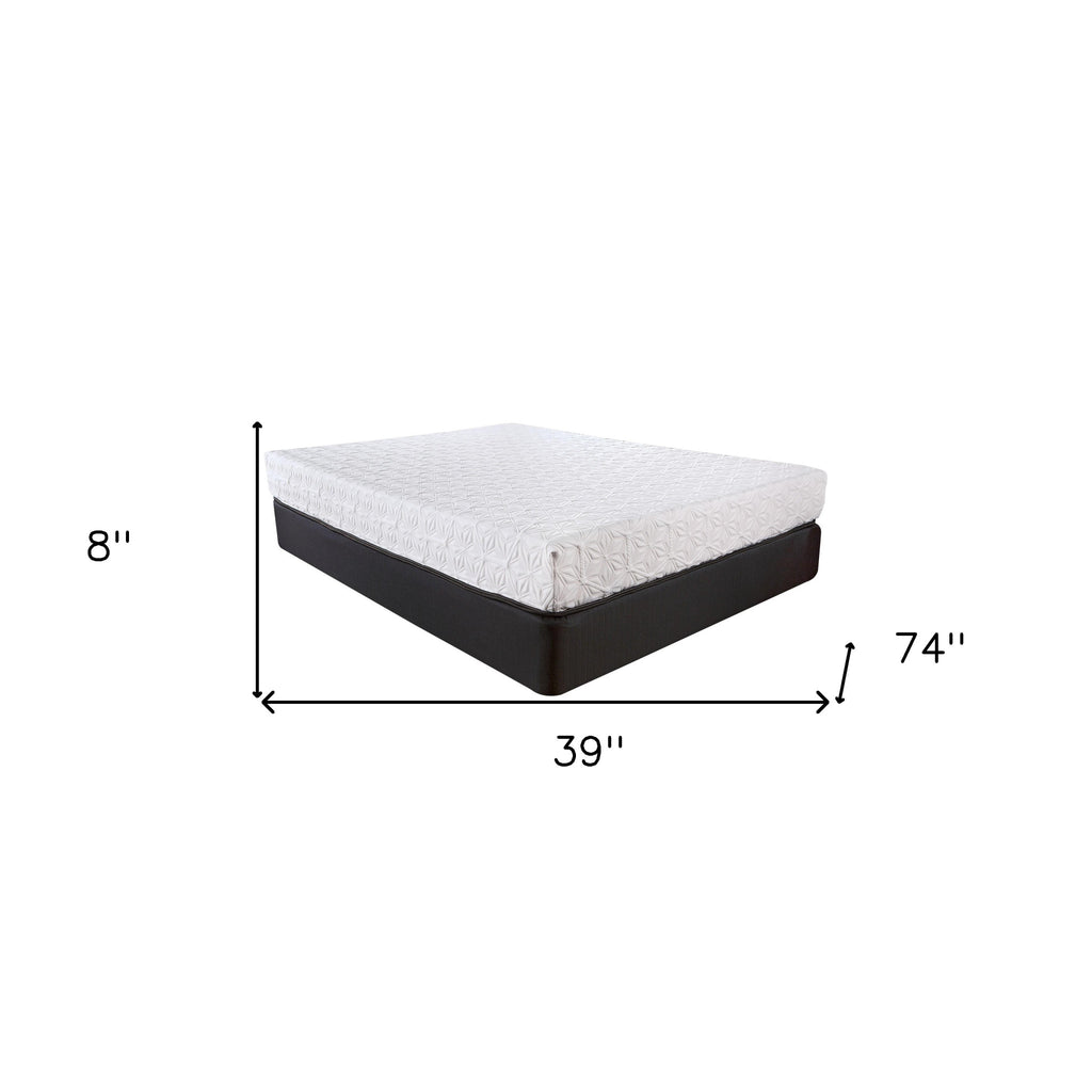 LuxxHomes  8 Inch Luxury Plush Gel Infused Memory Foam And Hd Support Foam Smooth Top Mattress