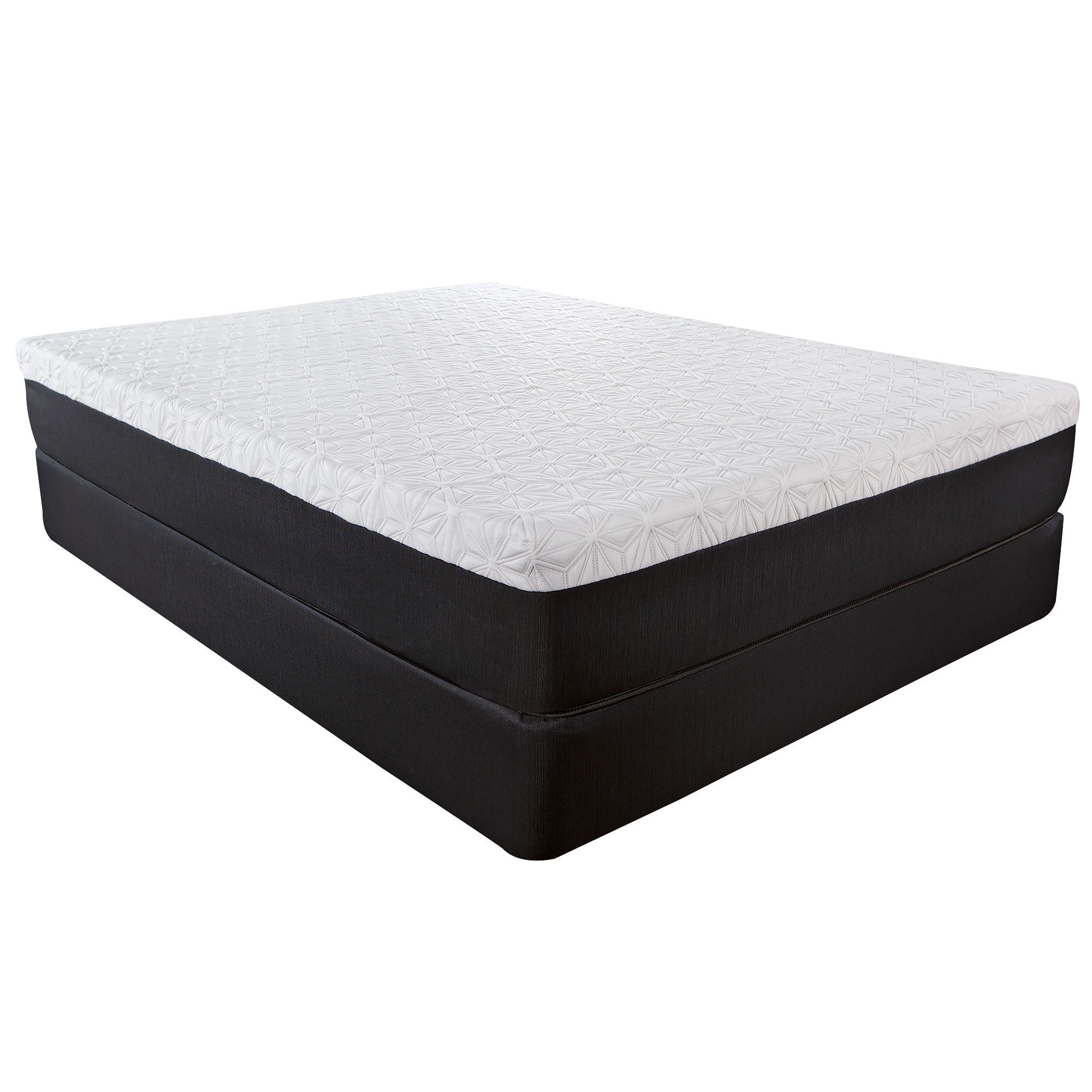 LuxxHomes  10.5" Lux Gel Infused Memory Foam And High Density Foam Mattress Twin