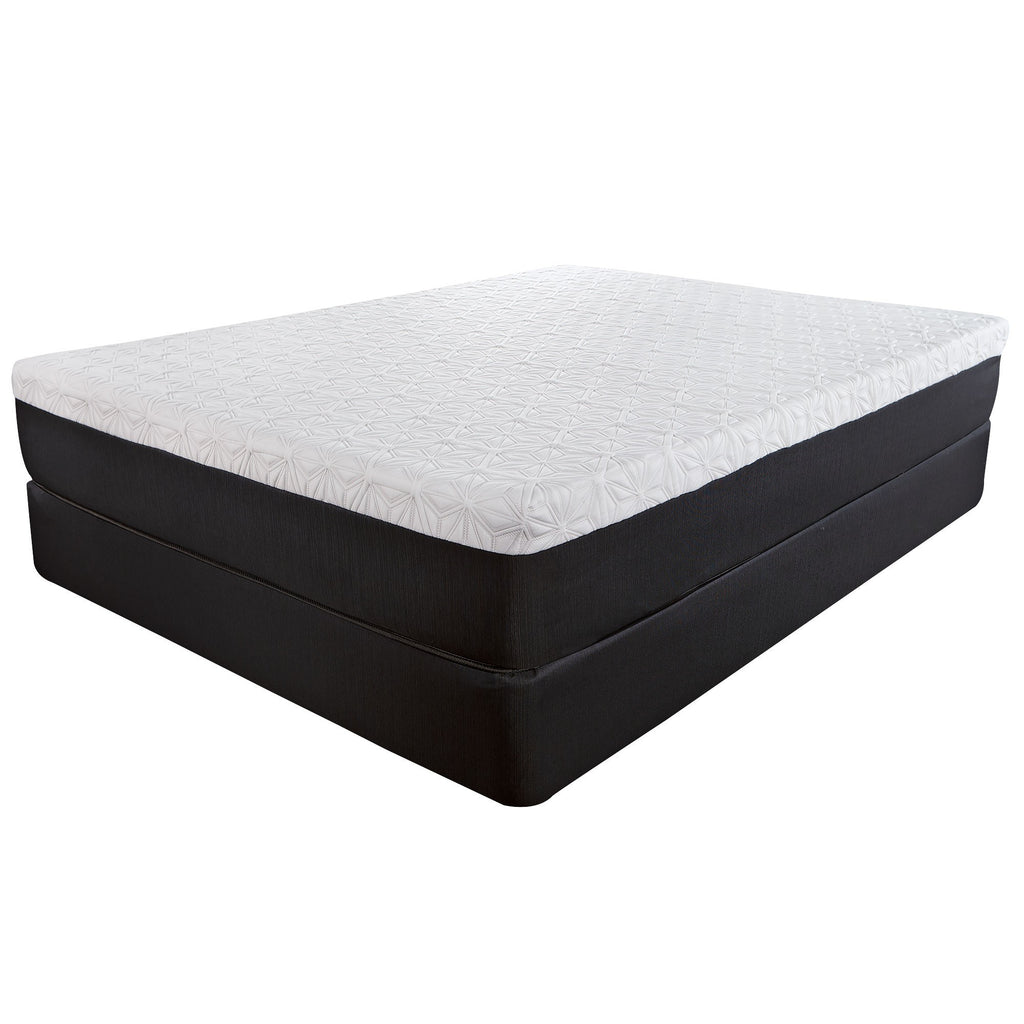 LuxxHomes  10.5" Lux Gel Infused Memory Foam And High Density Foam Mattress Twin