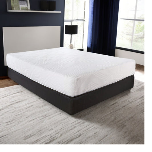 LuxxHomes  10.5" Hybrid Lux Memory Foam And Wrapped Coil Mattress Twin