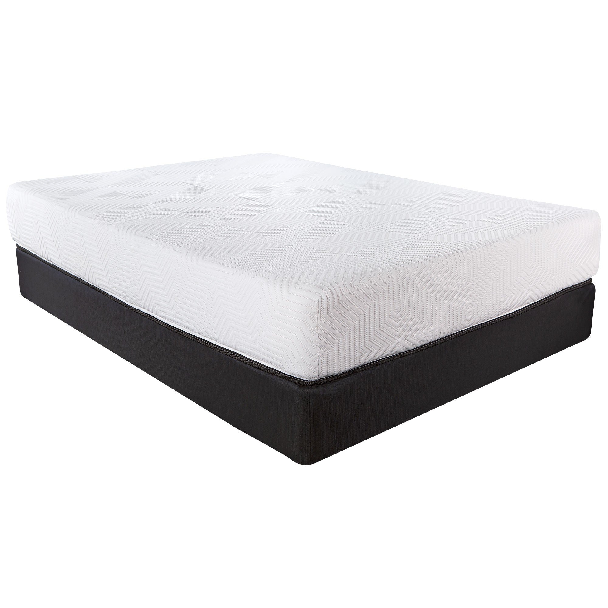 LuxxHomes  10.5" Hybrid Lux Memory Foam And Wrapped Coil Mattress Twin