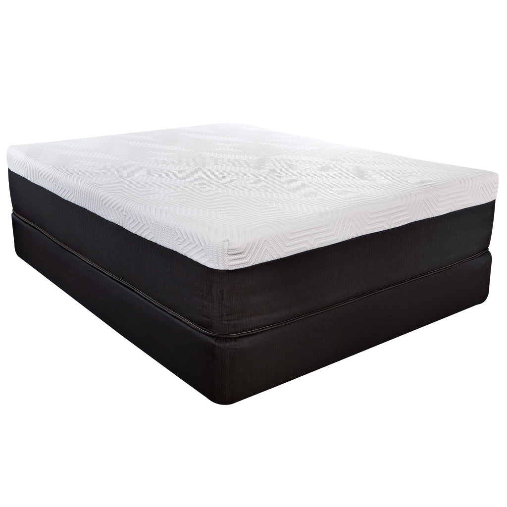 LuxxHomes  14" Hybrid Lux Memory Foam And Wrapped Coil Mattress Full