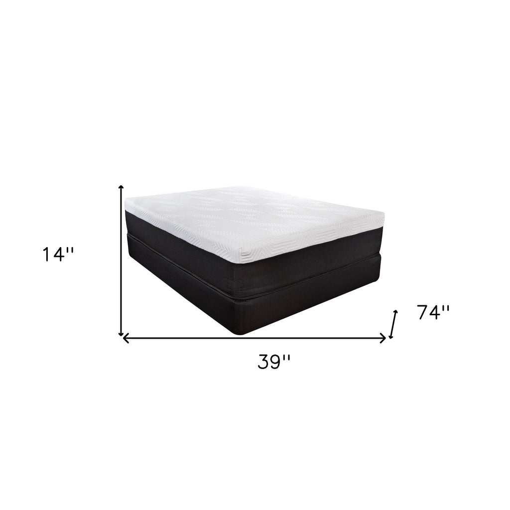 LuxxHomes  14" Hybrid Lux Memory Foam And Wrapped Coil Mattress Full