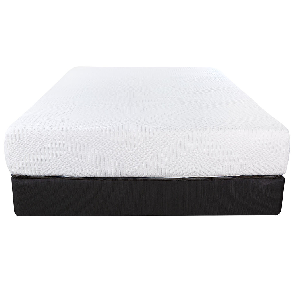 LuxxHomes  10.5" Hybrid Lux Memory Foam And Wrapped Coil Mattress Twin