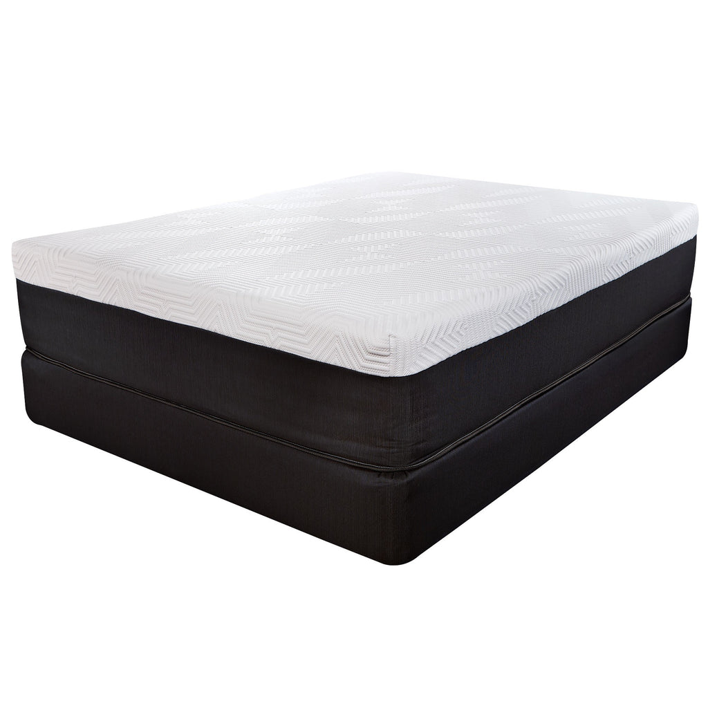 LuxxHomes  14" Hybrid Lux Memory Foam And Wrapped Coil Mattress Full