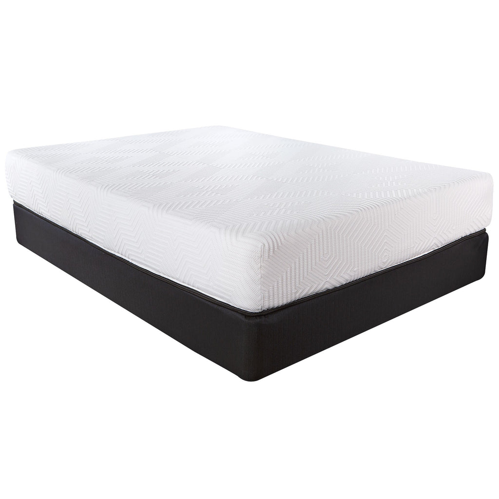 LuxxHomes  10.5" Hybrid Lux Memory Foam And Wrapped Coil Mattress Twin