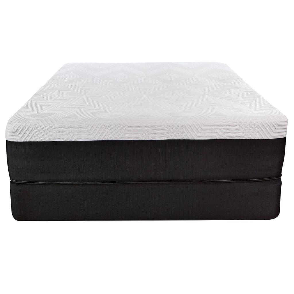 LuxxHomes  14" Hybrid Lux Memory Foam And Wrapped Coil Mattress Full