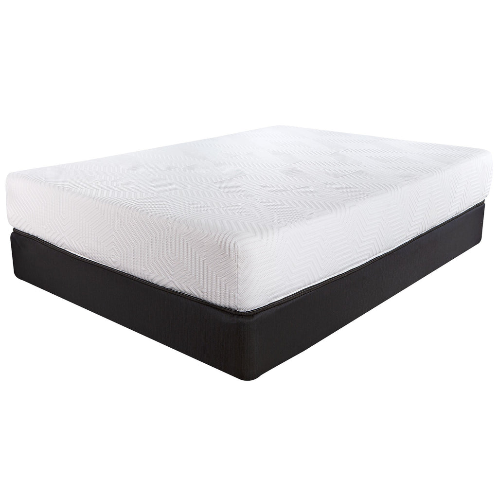 LuxxHomes  10.5" Hybrid Lux Memory Foam And Wrapped Coil Mattress Twin