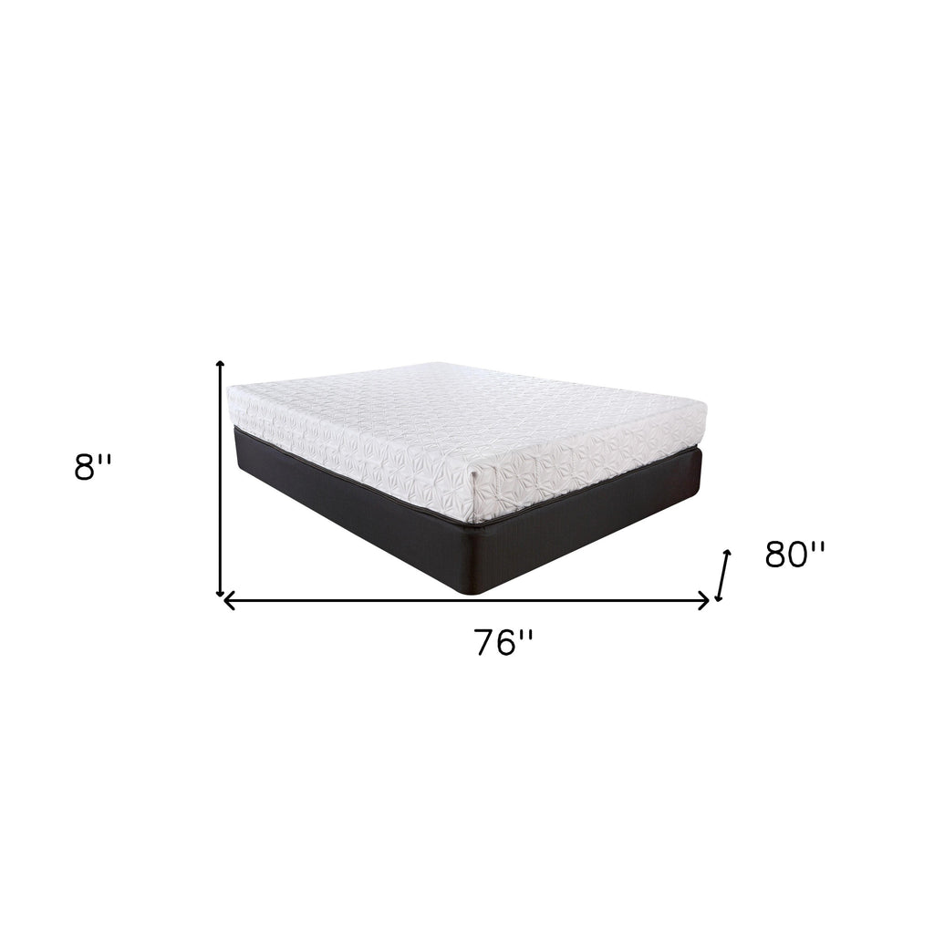 LuxxHomes  8 Inch Luxury Plush Gel Infused Memory Foam And Hd Support Foam Smooth Top Mattress