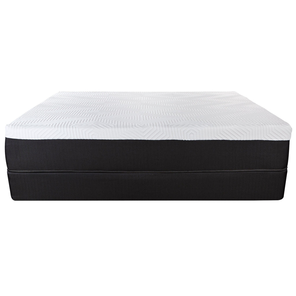 LuxxHomes  13" Hybrid Lux Memory Foam And Wrapped Coil Mattress Twin