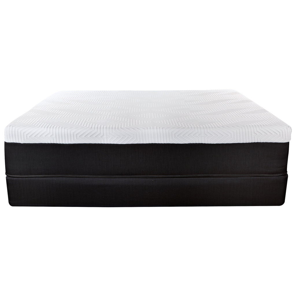 LuxxHomes  14" Hybrid Lux Memory Foam And Wrapped Coil Mattress Full