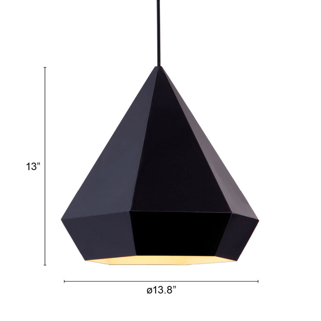 Black Lantern Metal Dimmable Ceiling Light With Black Shades