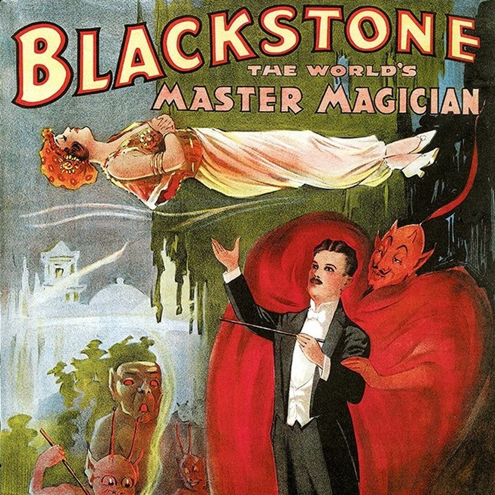 Vintage 1934 Blackstone Magic Unframed Print Wall Art