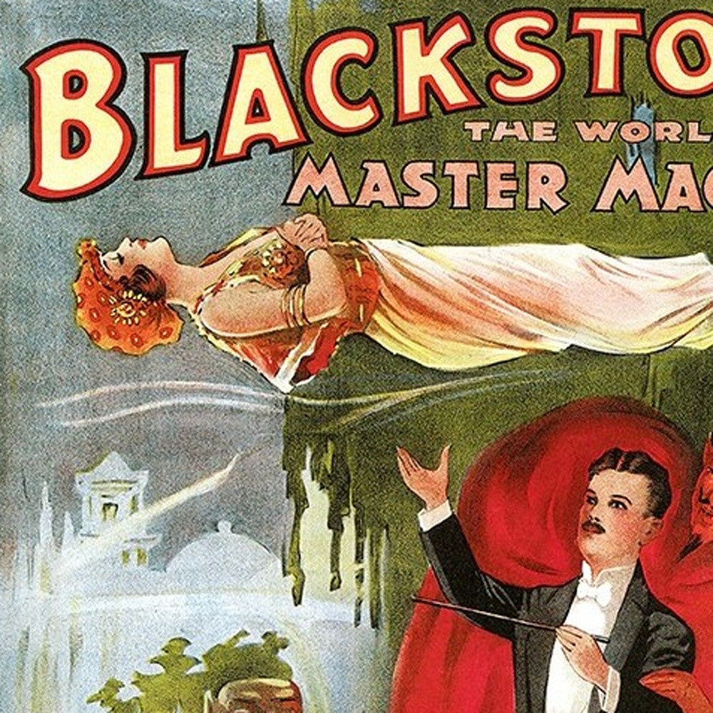 Vintage 1934 Blackstone Magic Unframed Print Wall Art