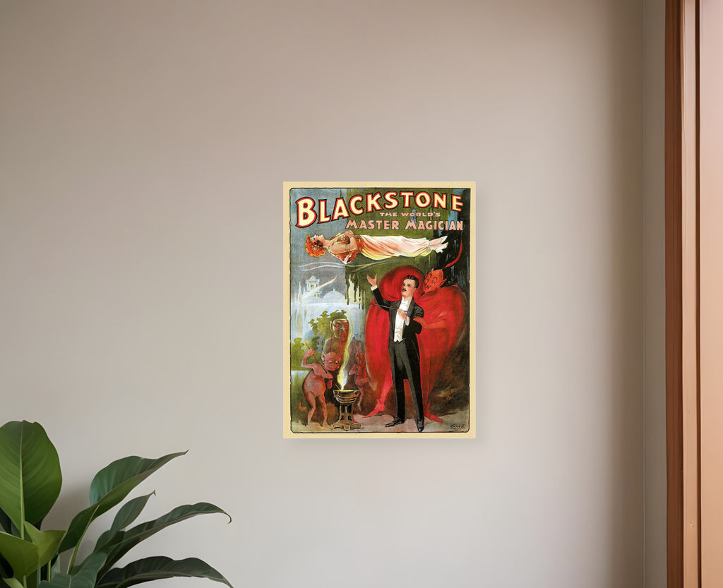 Vintage 1934 Blackstone Magic Unframed Print Wall Art