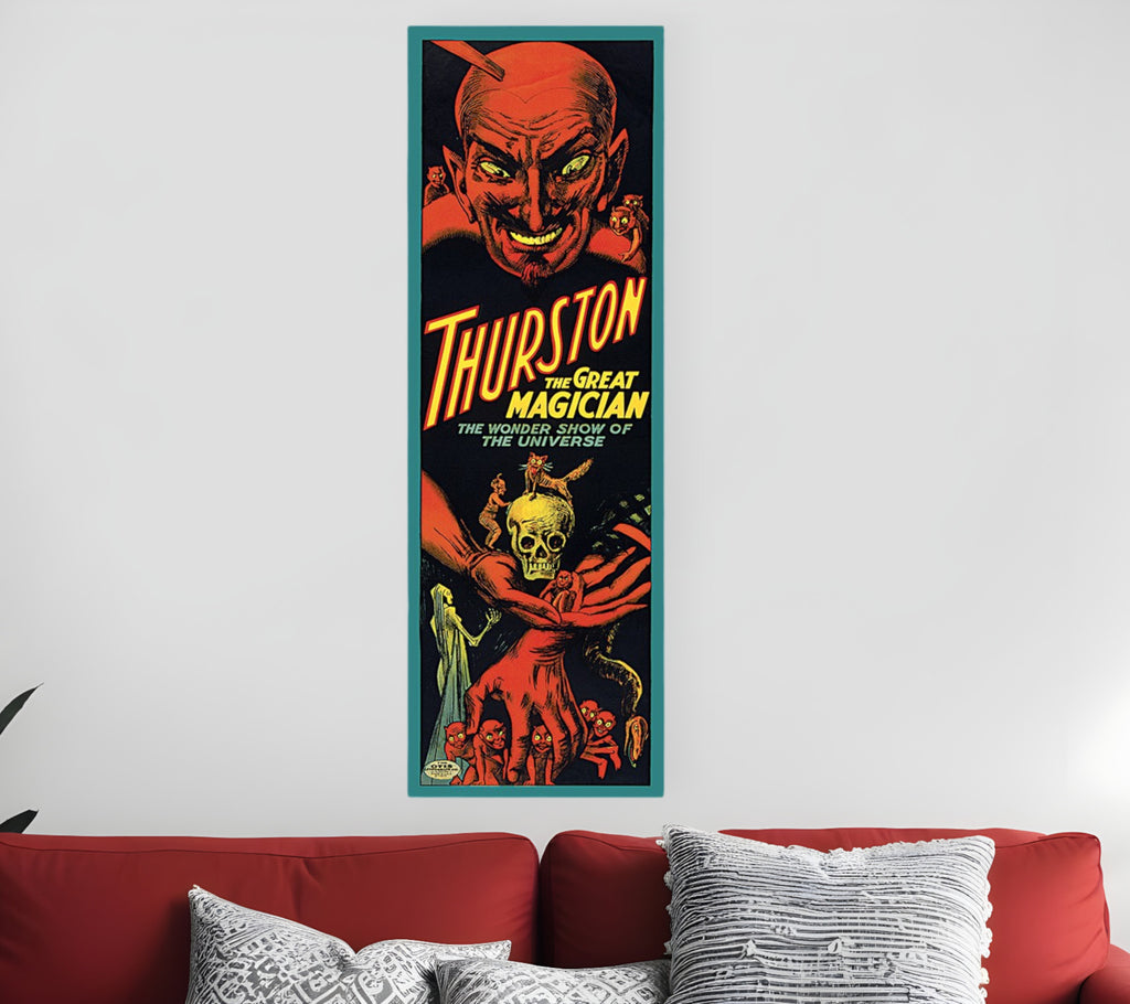 24" X 72" Thurston The Great Wonder Show Vintage Magic Poster Wall Art