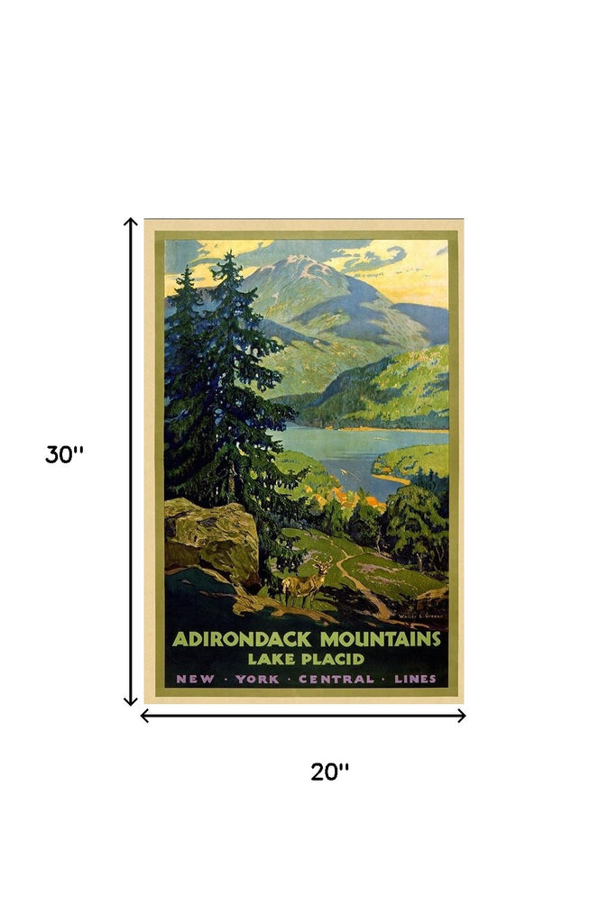 Adirondack Mountains Unframed Print Wall Art