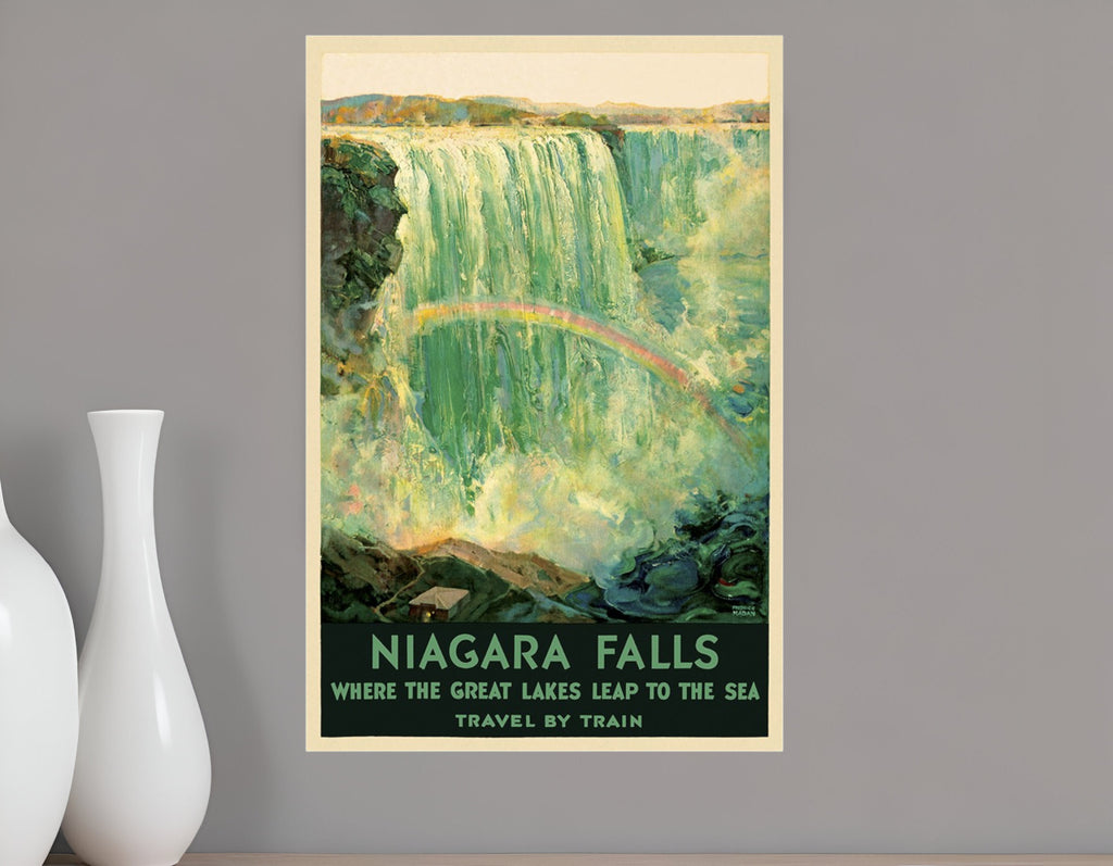 36" X 54" Niagra Falls New York C1920S Vintage Travel Poster Wall Art