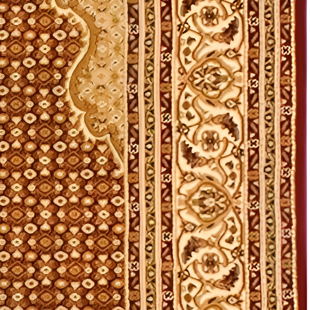 10' Runner Red and Beige Oriental Power Loom Runner Rug