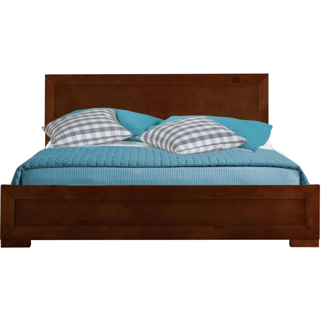 Black Solid and Manufactured Wood King Bed Frame