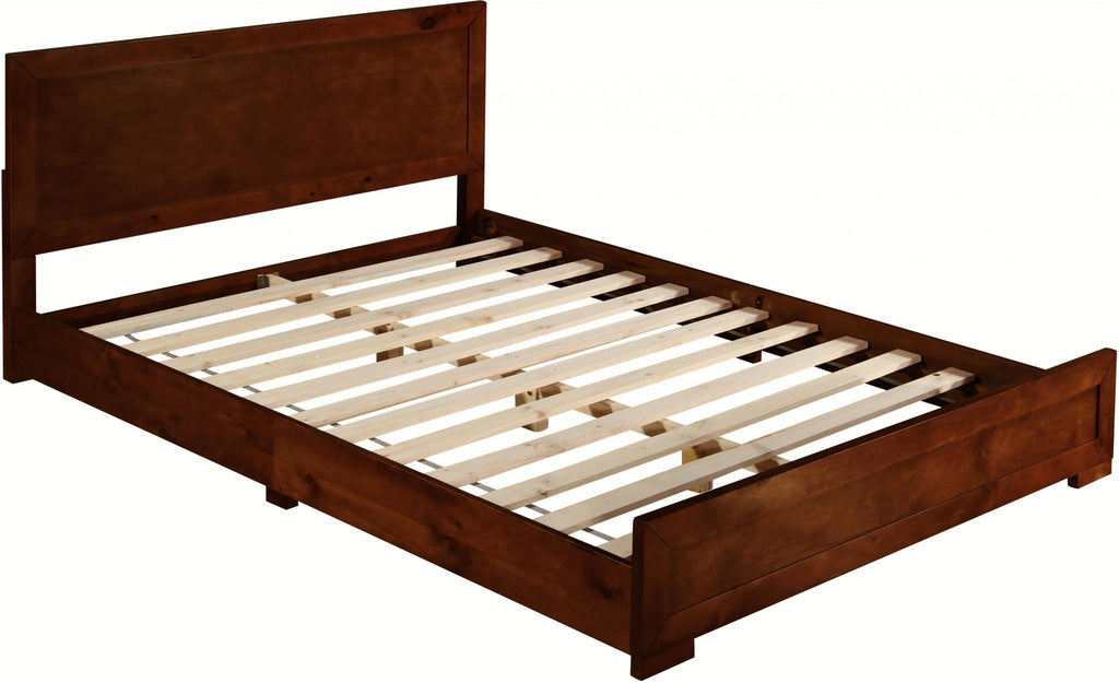 Black Solid and Manufactured Wood King Bed Frame