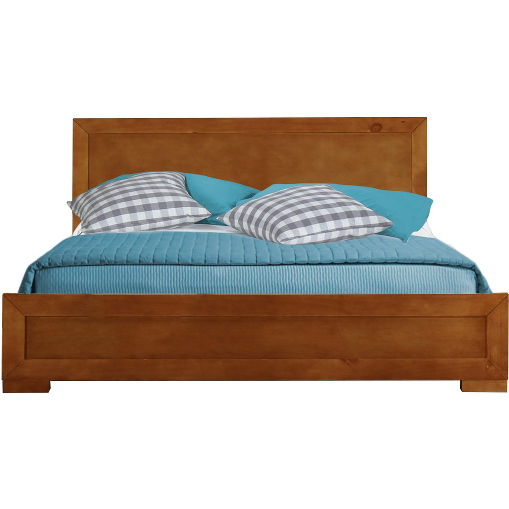 Black Solid and Manufactured Wood King Bed Frame