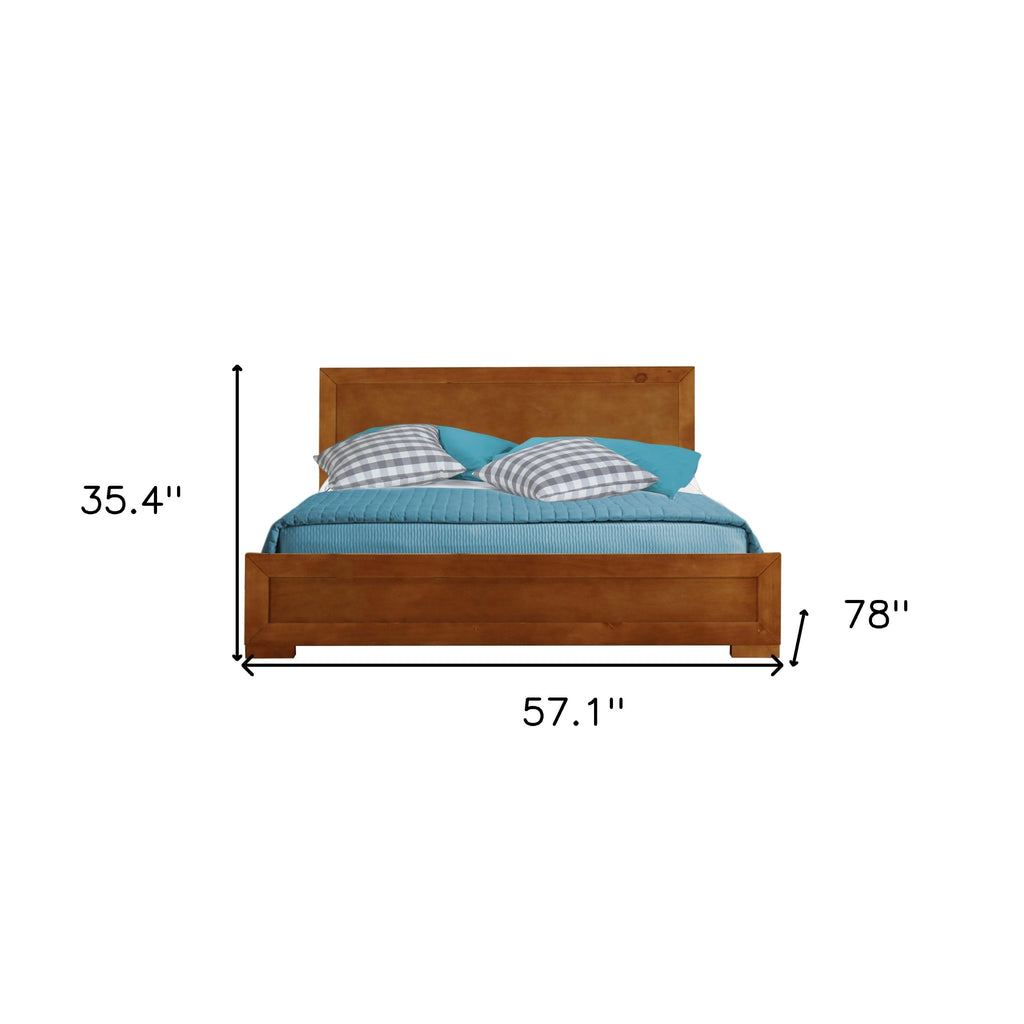 Black Solid and Manufactured Wood King Bed Frame