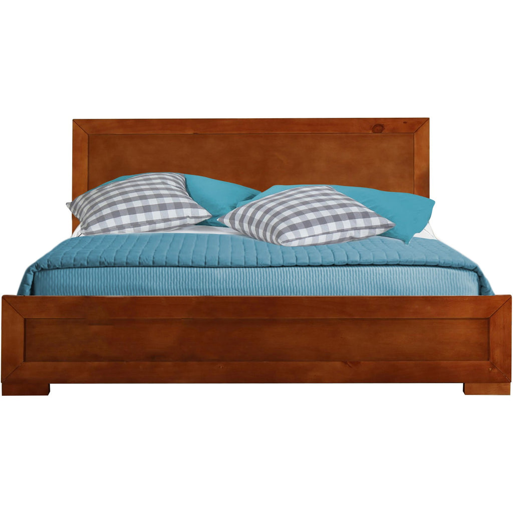 Black Solid and Manufactured Wood King Bed Frame