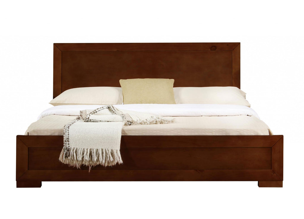 Oak Solid and Manufactured Wood King Bed Frame