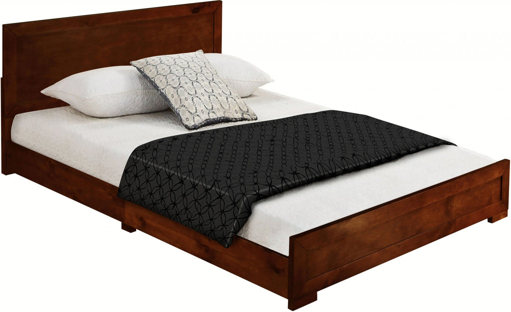 Oak Solid and Manufactured Wood King Bed Frame