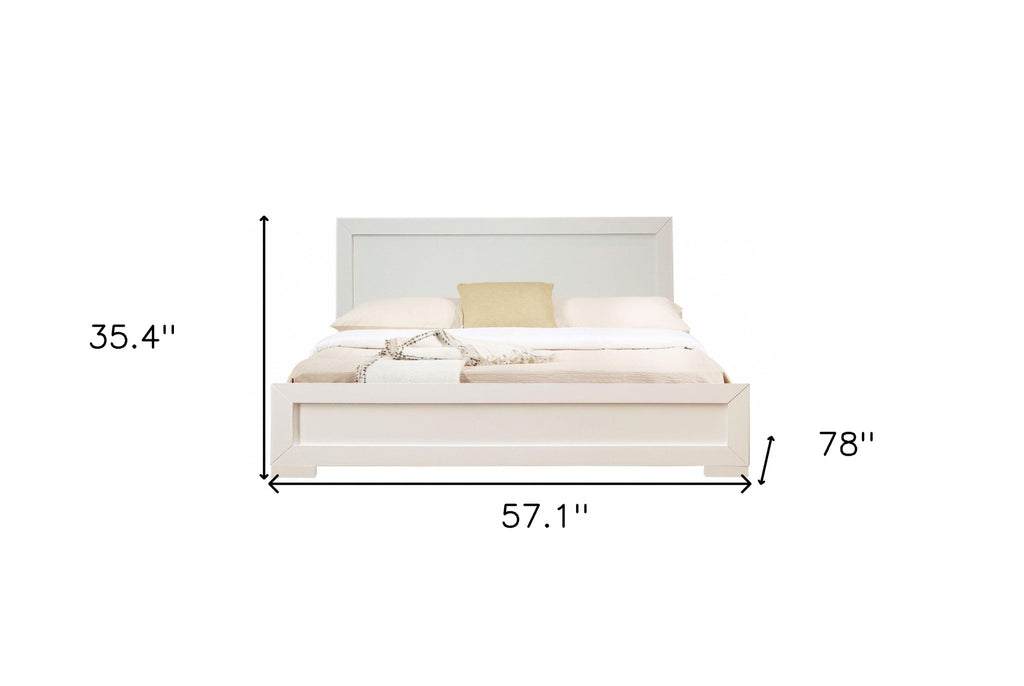 Oak Solid and Manufactured Wood King Bed Frame