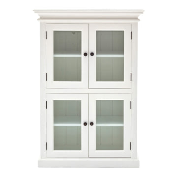 Classic White Two Level Storage Cabinet