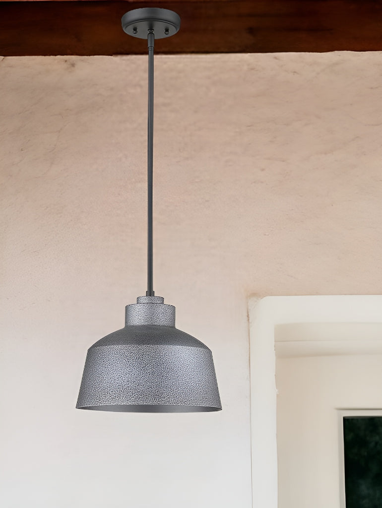 LuxxHomes  Barnes 1-Light Gray Convertible Pendant