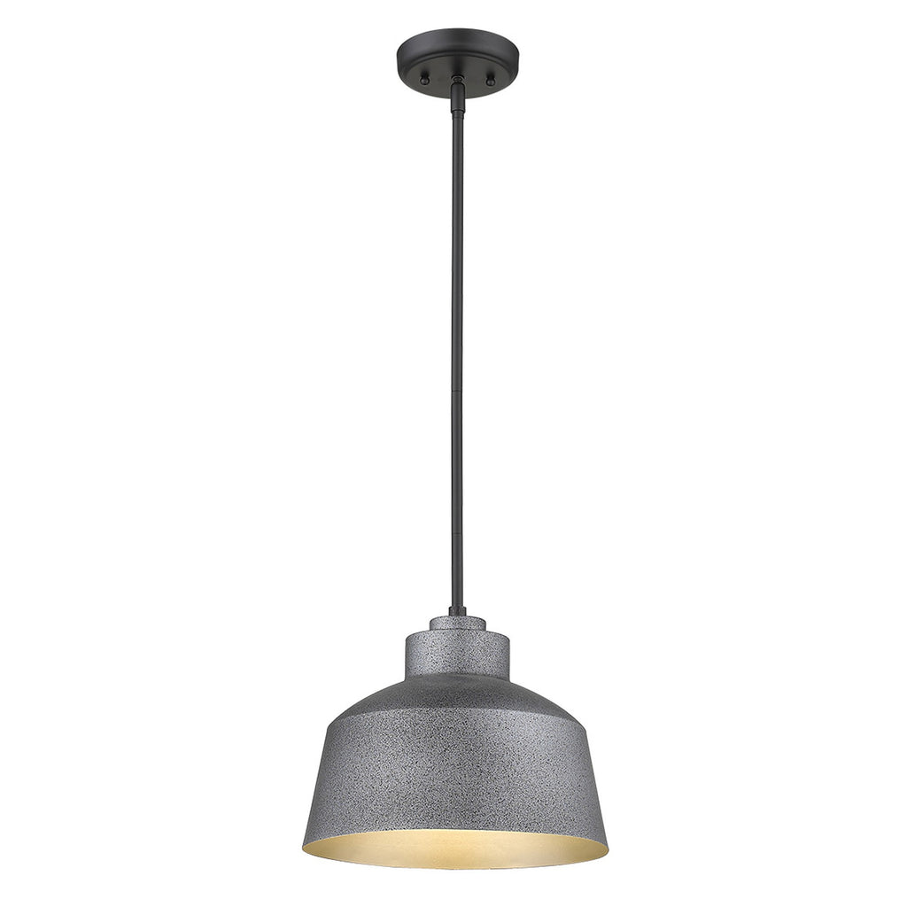 LuxxHomes  Barnes 1-Light Gray Convertible Pendant