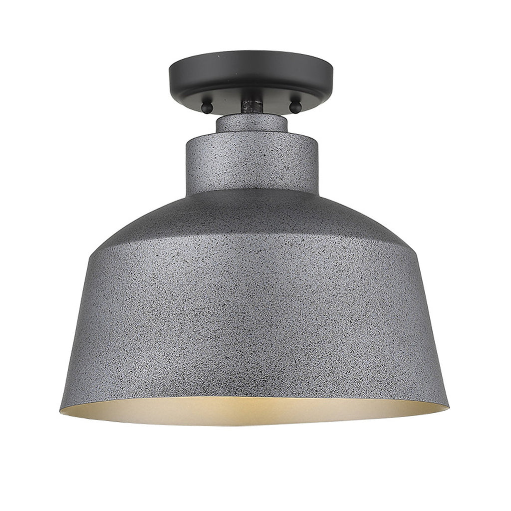 LuxxHomes  Barnes 1-Light Gray Convertible Pendant