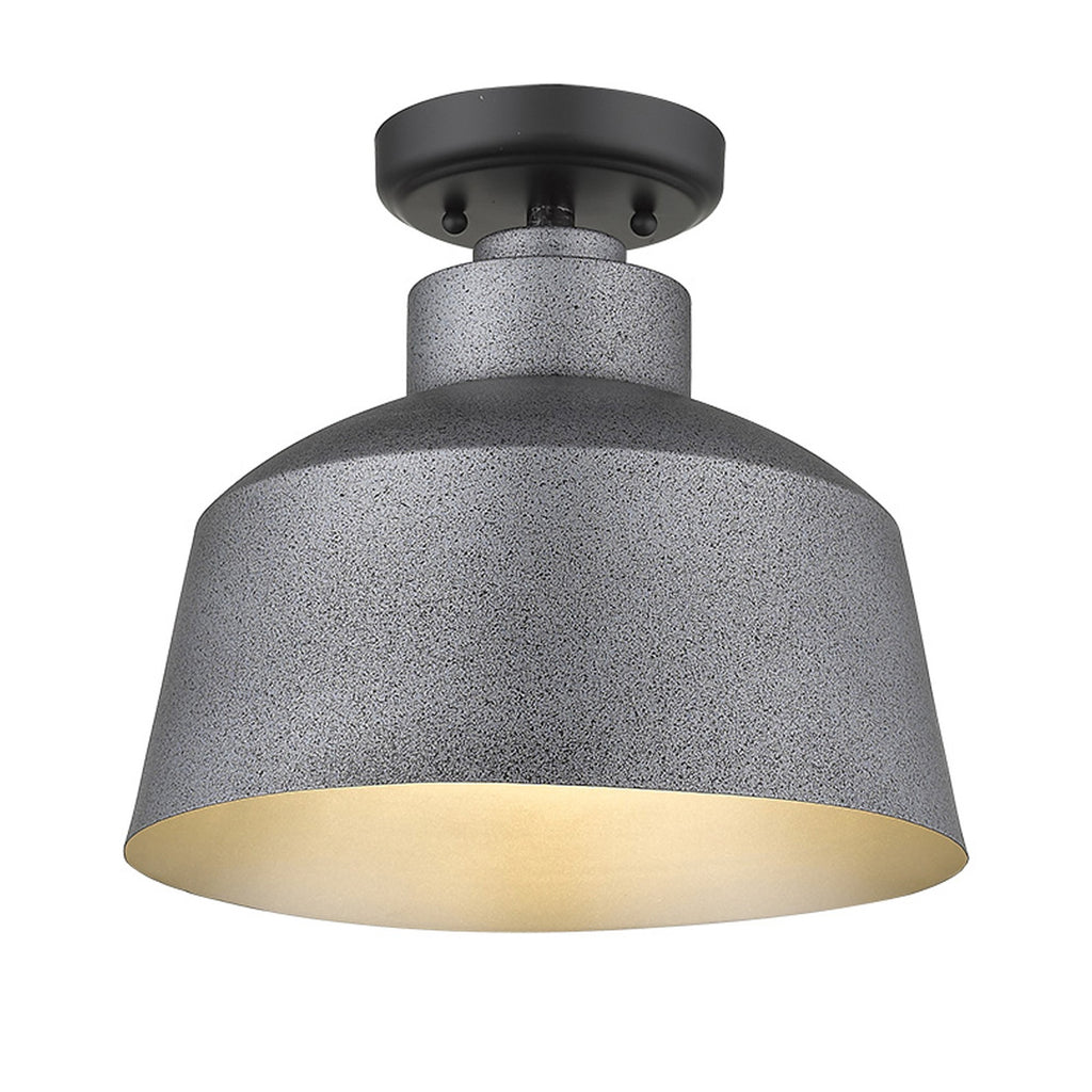 LuxxHomes  Barnes 1-Light Gray Convertible Pendant