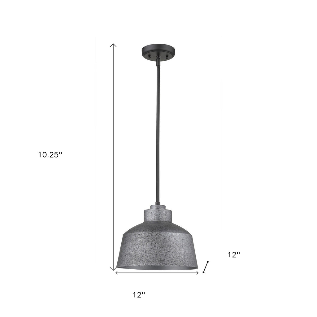 LuxxHomes  Barnes 1-Light Gray Convertible Pendant