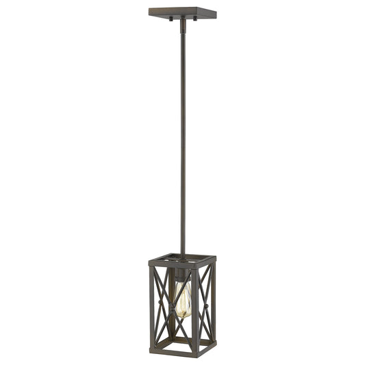 Bronze Metal Geometric Mini Pendant Hanging Light