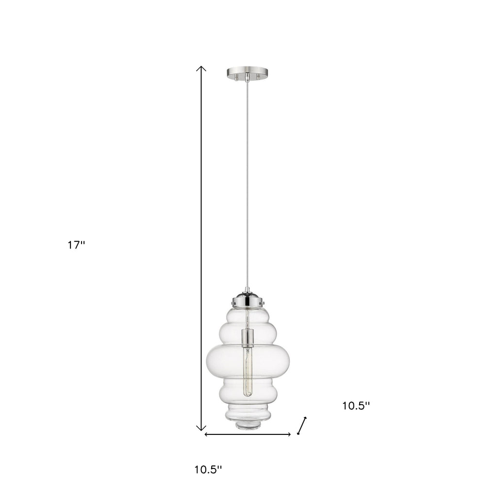 Ballina 1-Light Polished Nickel Mini-Pendant