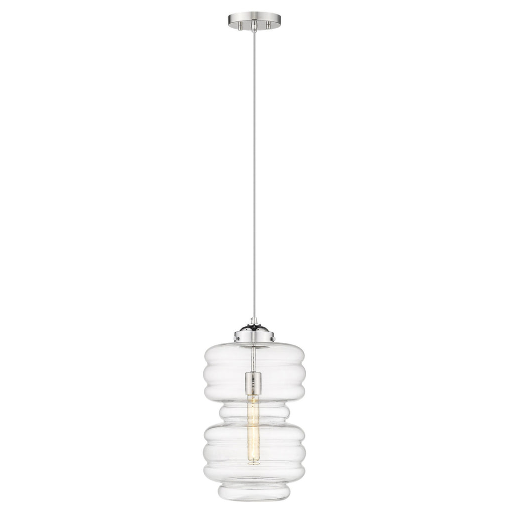 Ballina 1-Light Polished Nickel Mini-Pendant