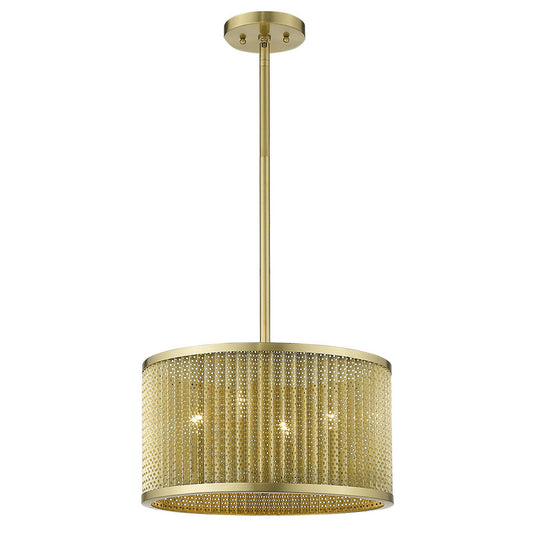 Basetti 4-Light Gold Convertible Pendant