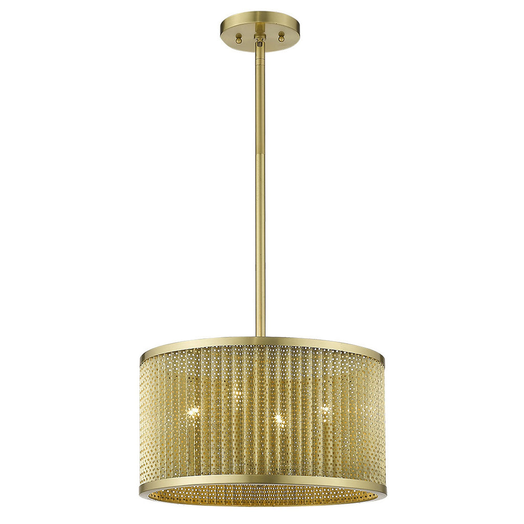 Basetti 4-Light Gold Convertible Pendant